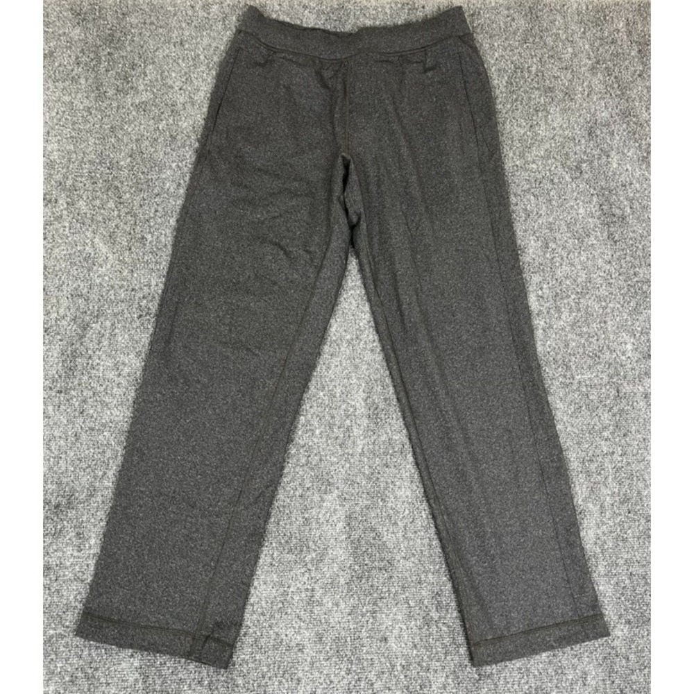 Lululemon  Pants Mens  Charcoal Gray Flap Pockets Drawstring Mid Rise Size L